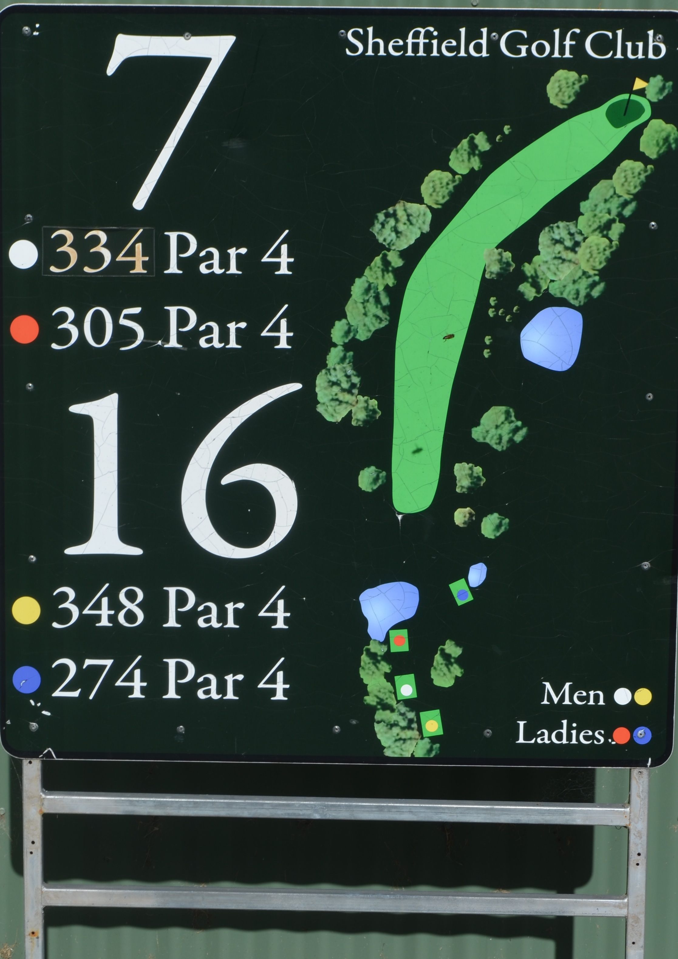 Seventh Tee bed Sign